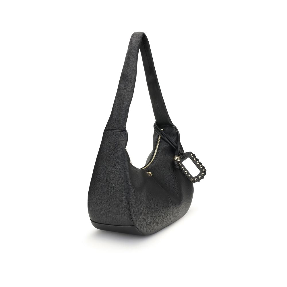 Ganni Black Recycled Polyester Shoulder Bag