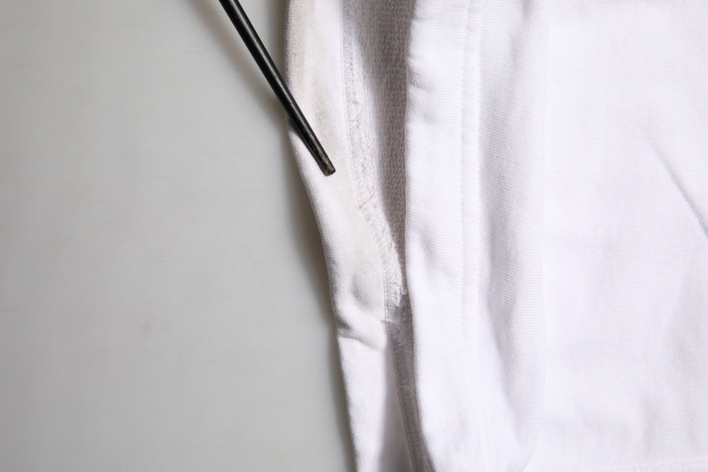 Dolce & Gabbana White Cotton Cargo Trousers Logo Patch Pants