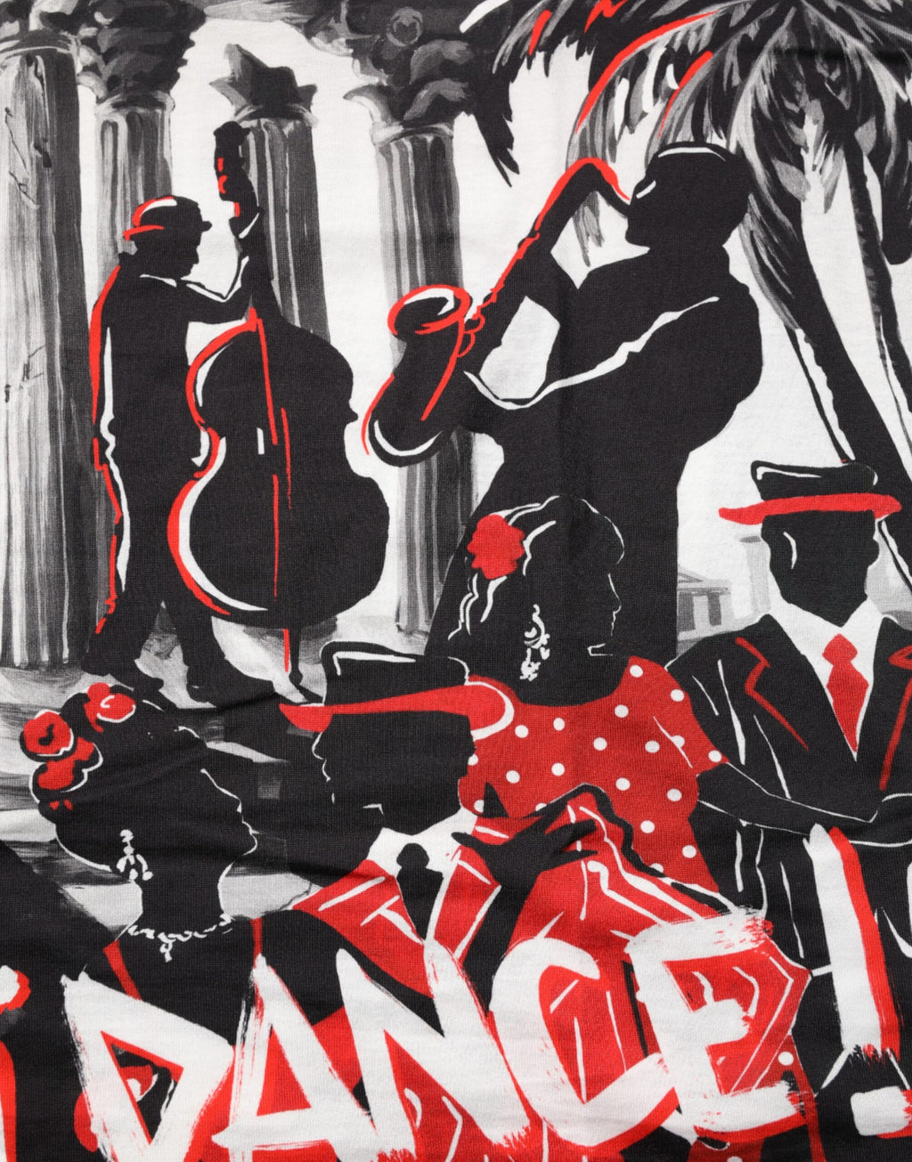 Dolce & Gabbana Multicolor Agrigento Dance Jazz Music Print T-shirt