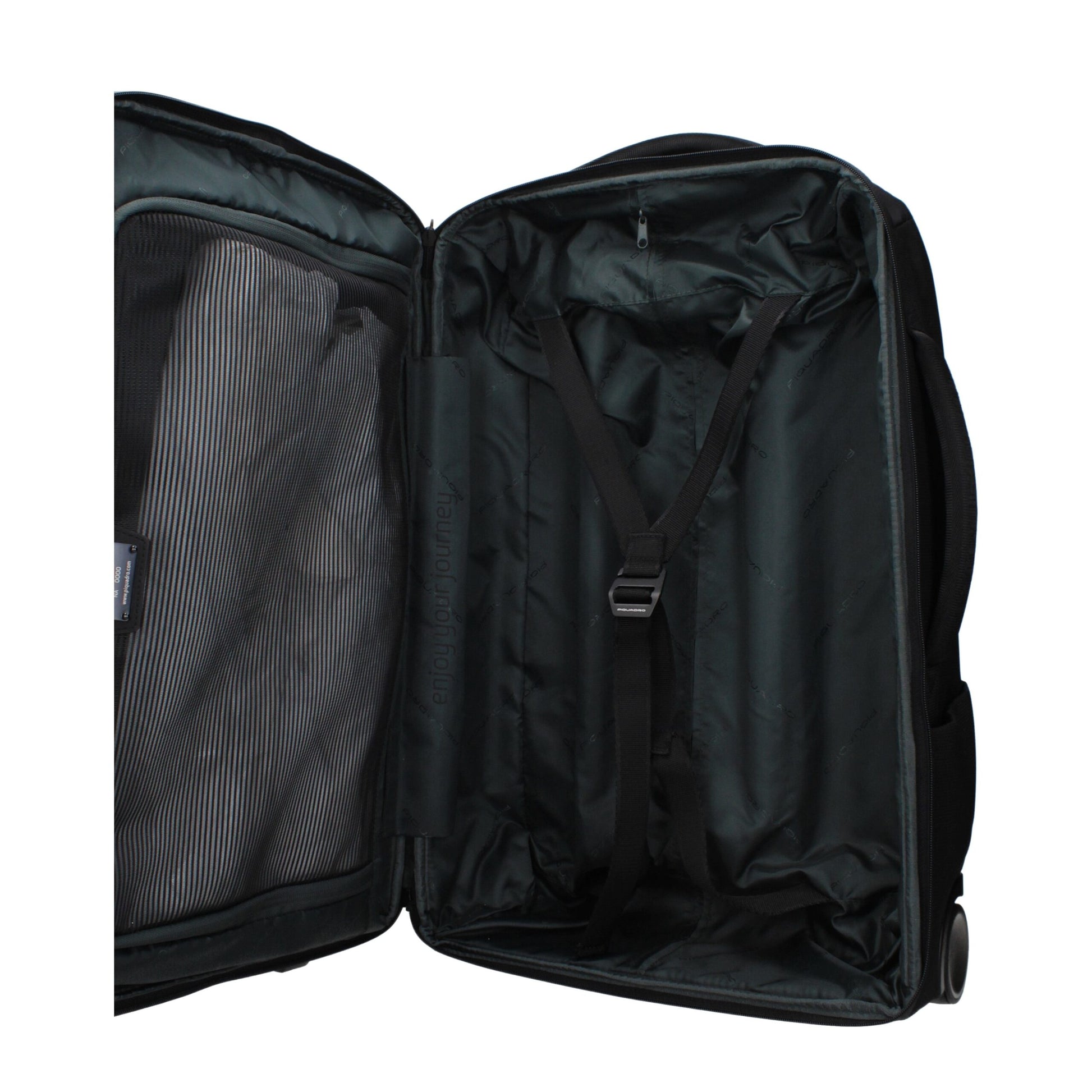 Piquadro Black Fabric Luggage And Travel