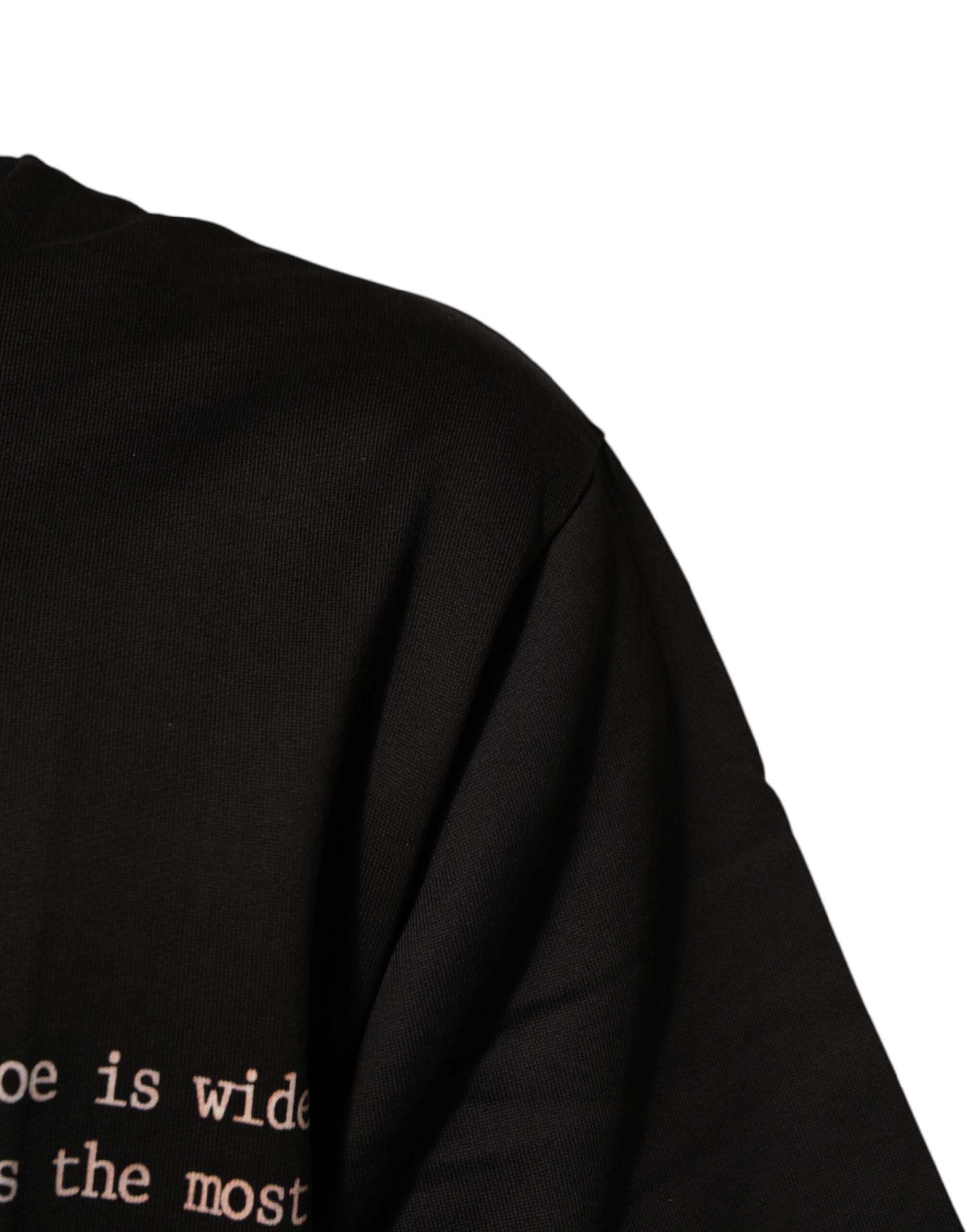 Dolce & Gabbana Black Marilyn Monroe Cotton Crew Neck T-shirt