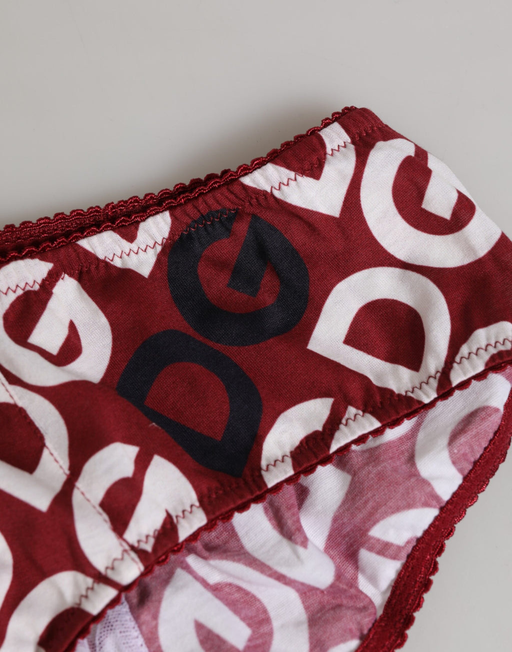 Dolce & Gabbana Bordeaux DG Logo Slip Bottom Brief Underwear
