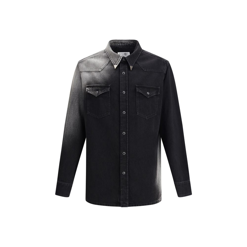 MM6 Black Denim Shirt