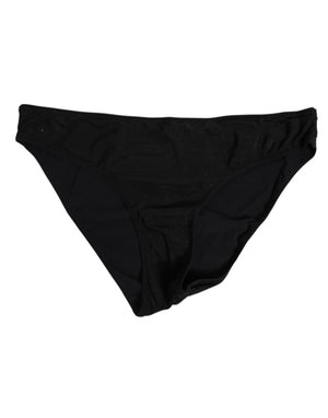 Dolce & Gabbana Black Nylon Stretch Slip Brief Women Underwear