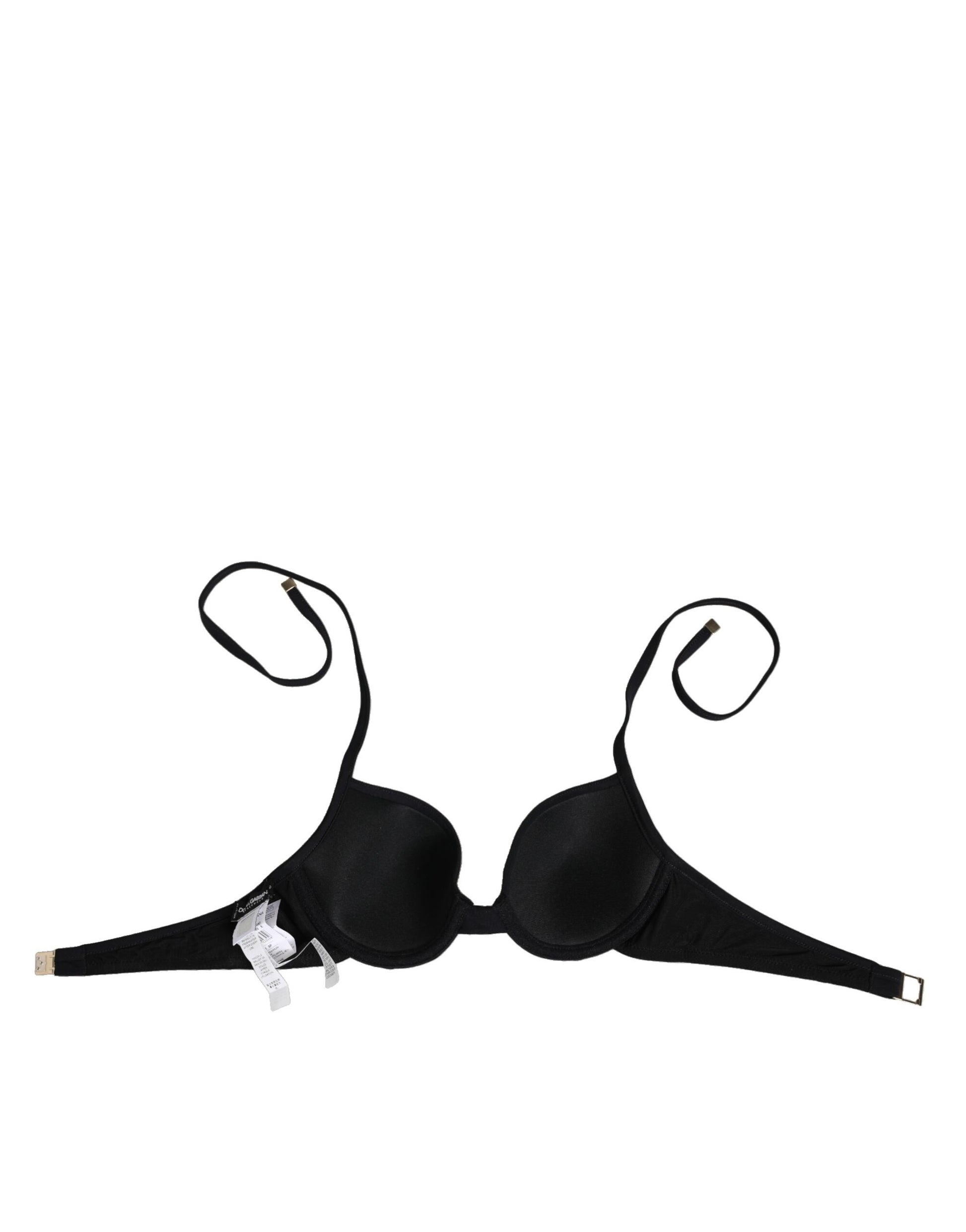 Dolce & Gabbana Black Underwire Push Up Balconette Bra Underwear