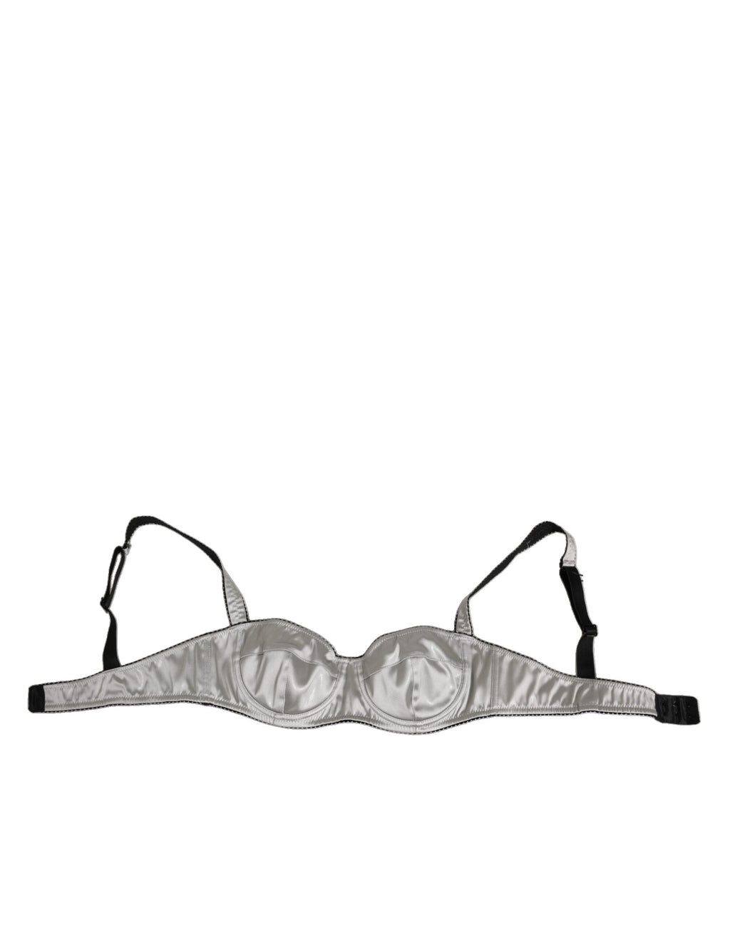 Dolce & Gabbana Gray Acetate Stretch Balconcino Bra Underwear