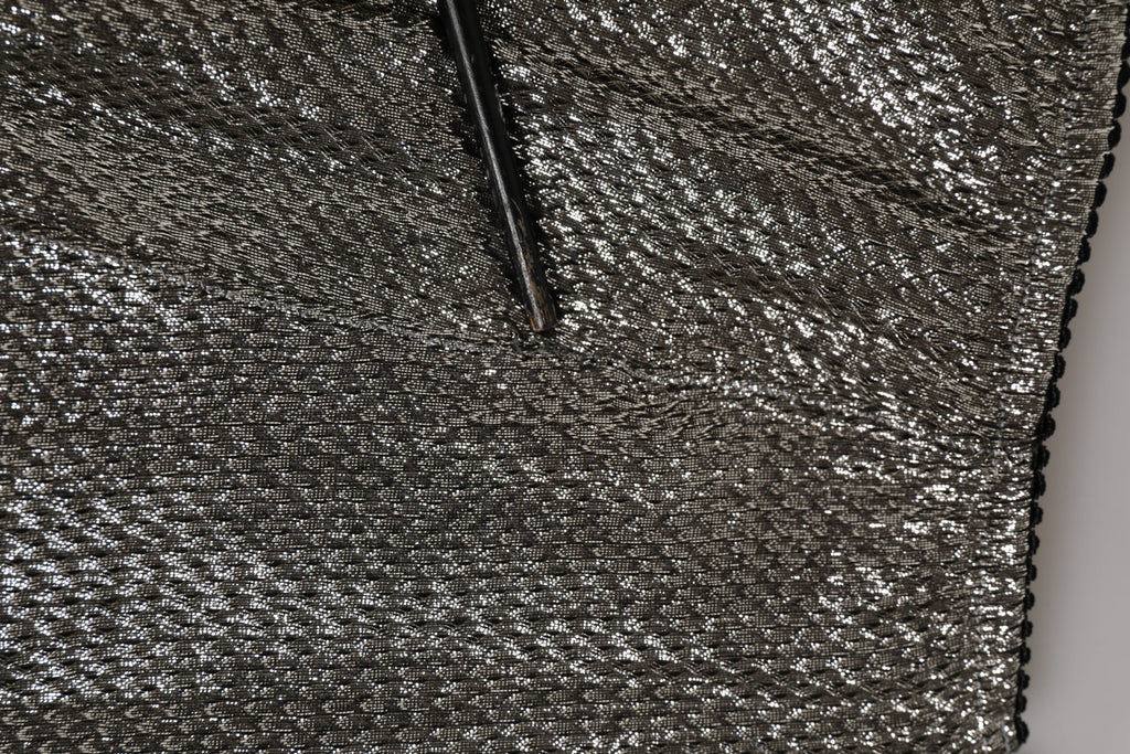 Dolce & Gabbana Gray Silk Stretch Slip Girdle Panty Underwear