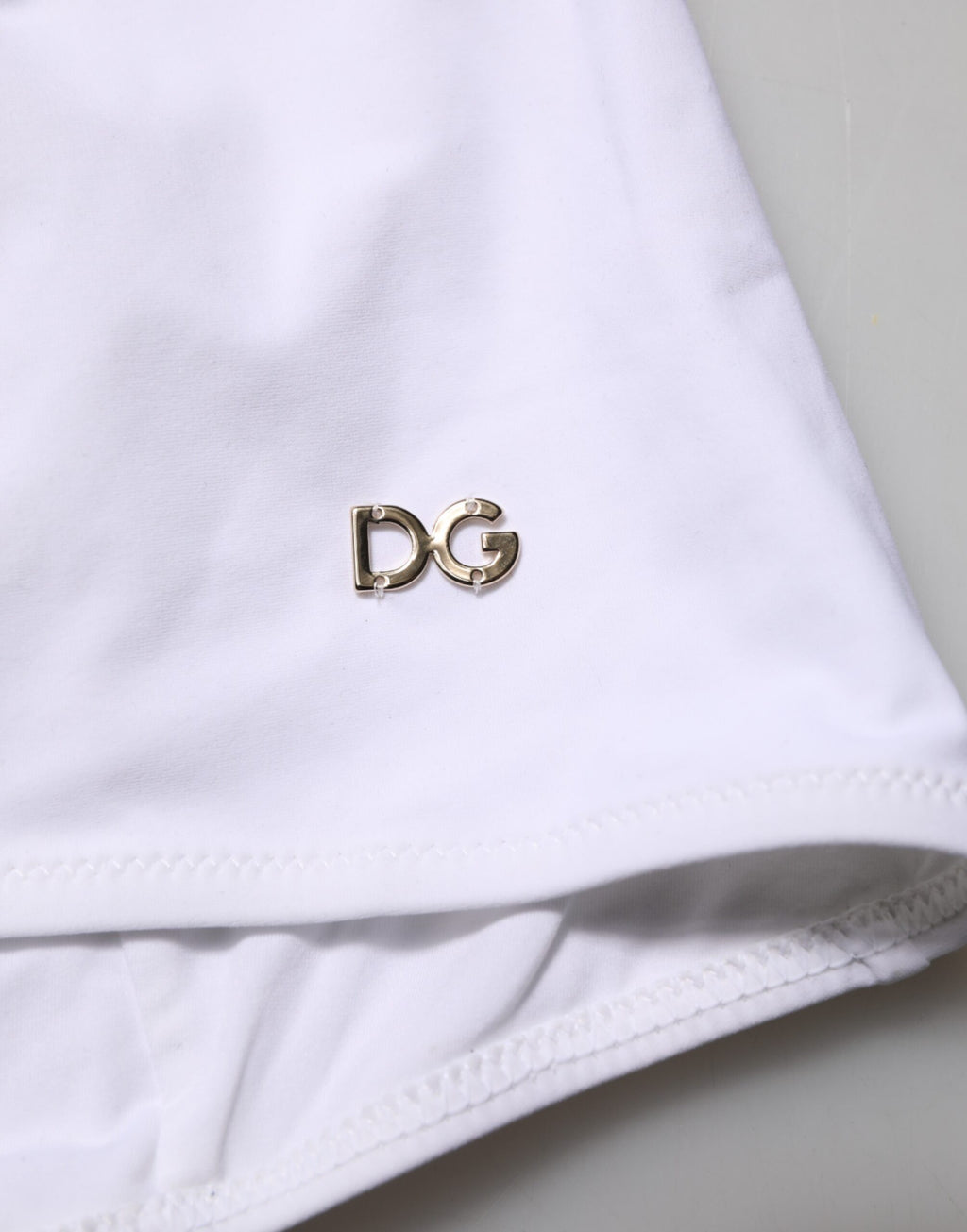 Dolce & Gabbana White Padded Balconette One Piece Swimwear