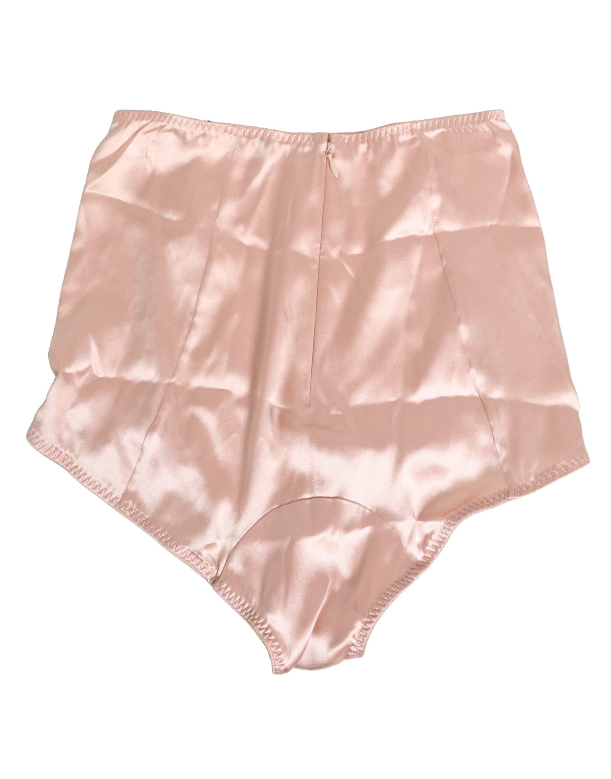 Dolce & Gabbana Pink Acetate High Waist Shorts Panty Underwear
