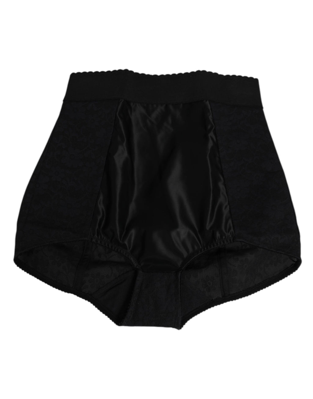 Dolce & Gabbana Black Nylon High Waist Short Panty Underwear