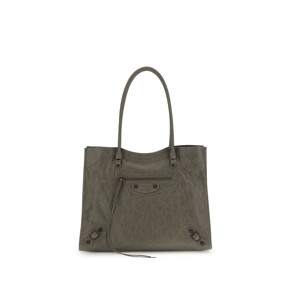 Balenciaga Green Lamb Ovis Aries Aries Shoulder Bag