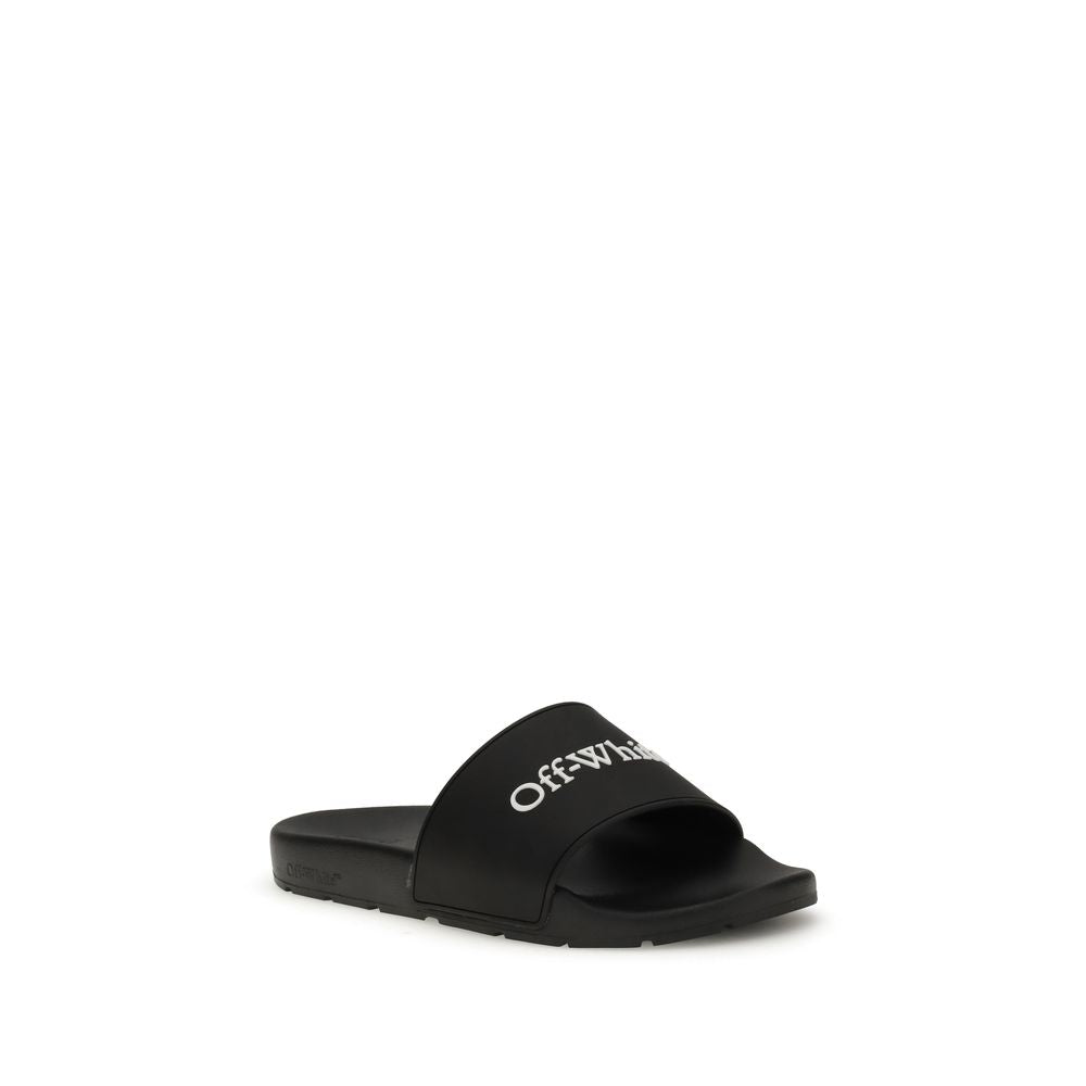 Off-White Black Polyethylene Sandals