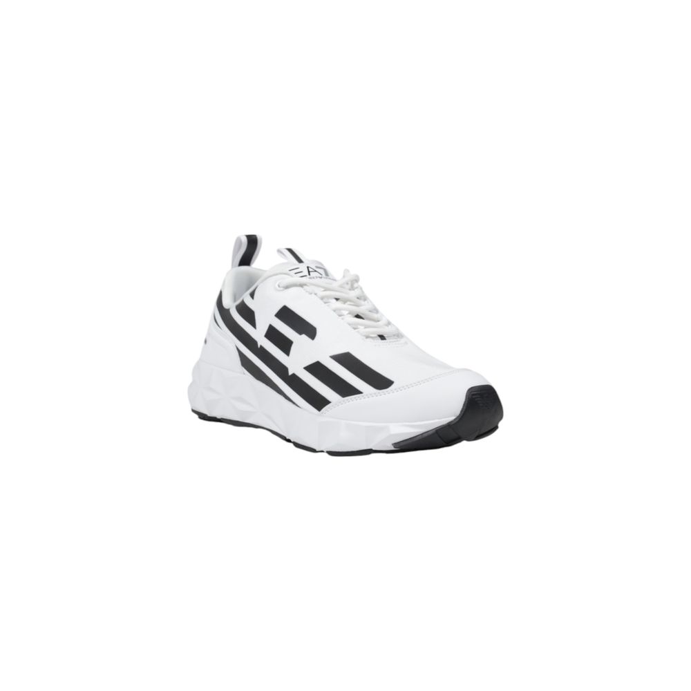 EA7 Emporio Armani Black And White Polyester Athletic Sneakers