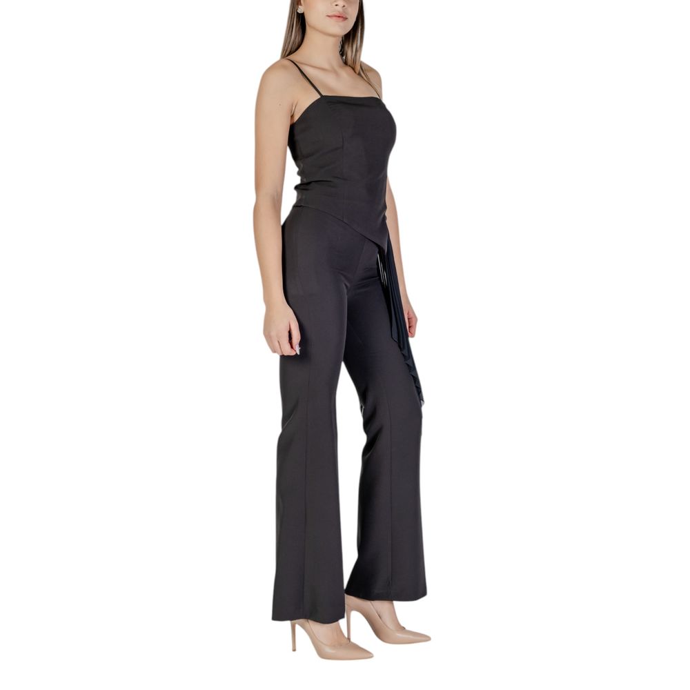 Rinascimento Black Polyester Jumpsuit