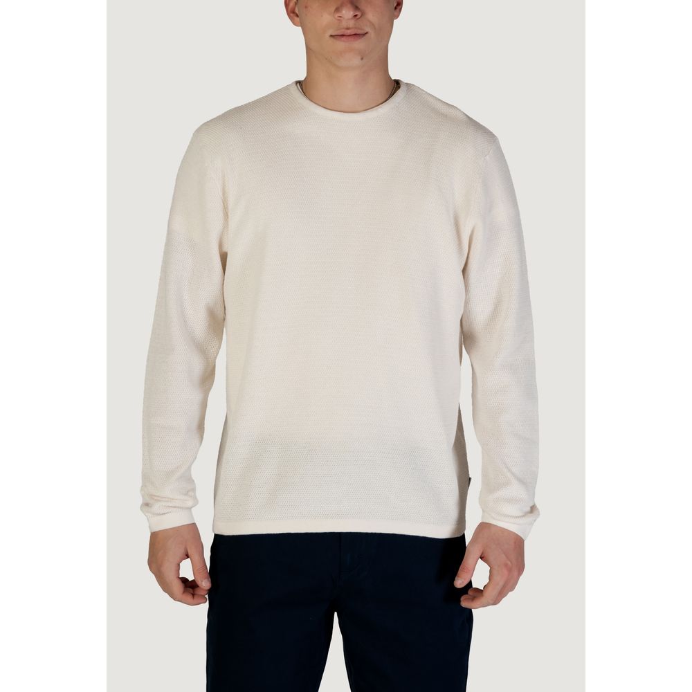 Jack Jones White Cotton Sweatshirt