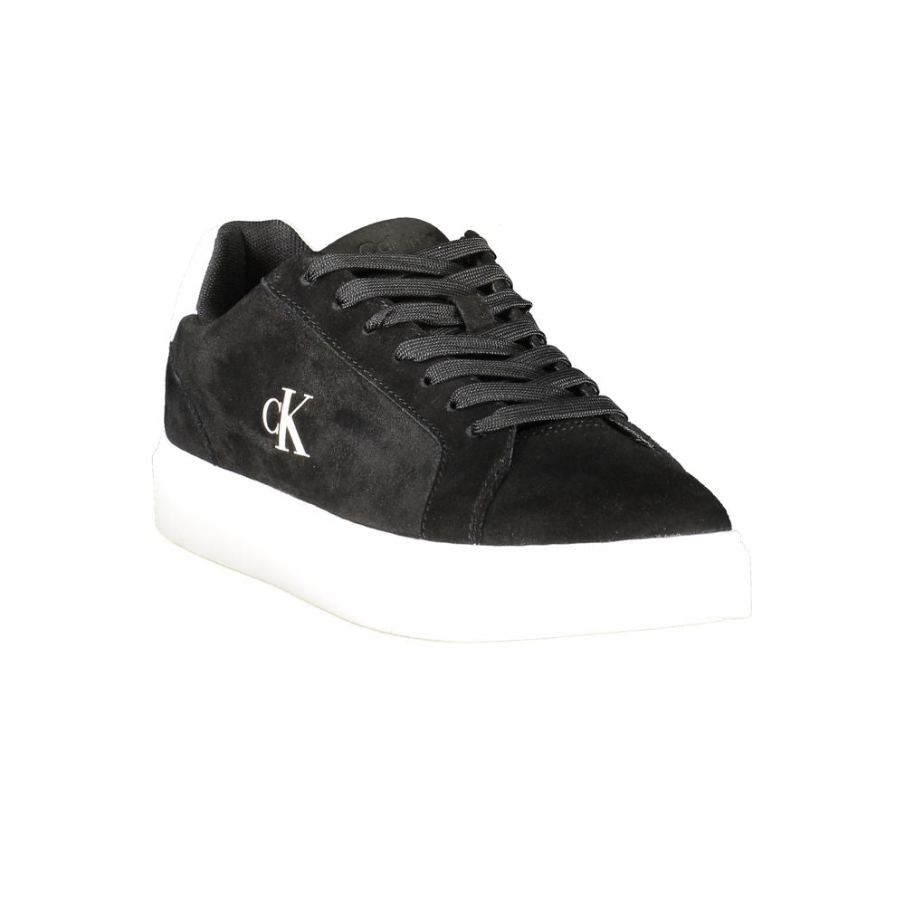 Calvin Klein Black Leather Men Sneaker