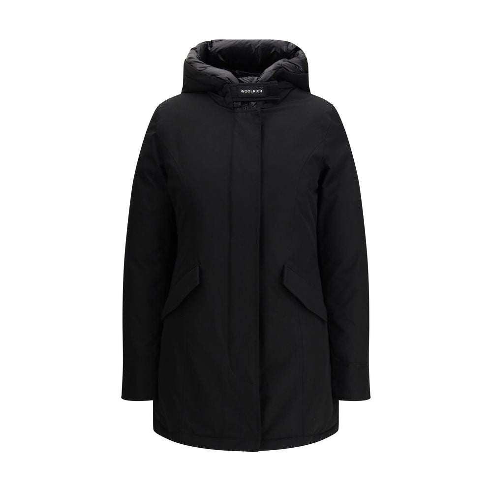 Woolrich Black Cotton Parka