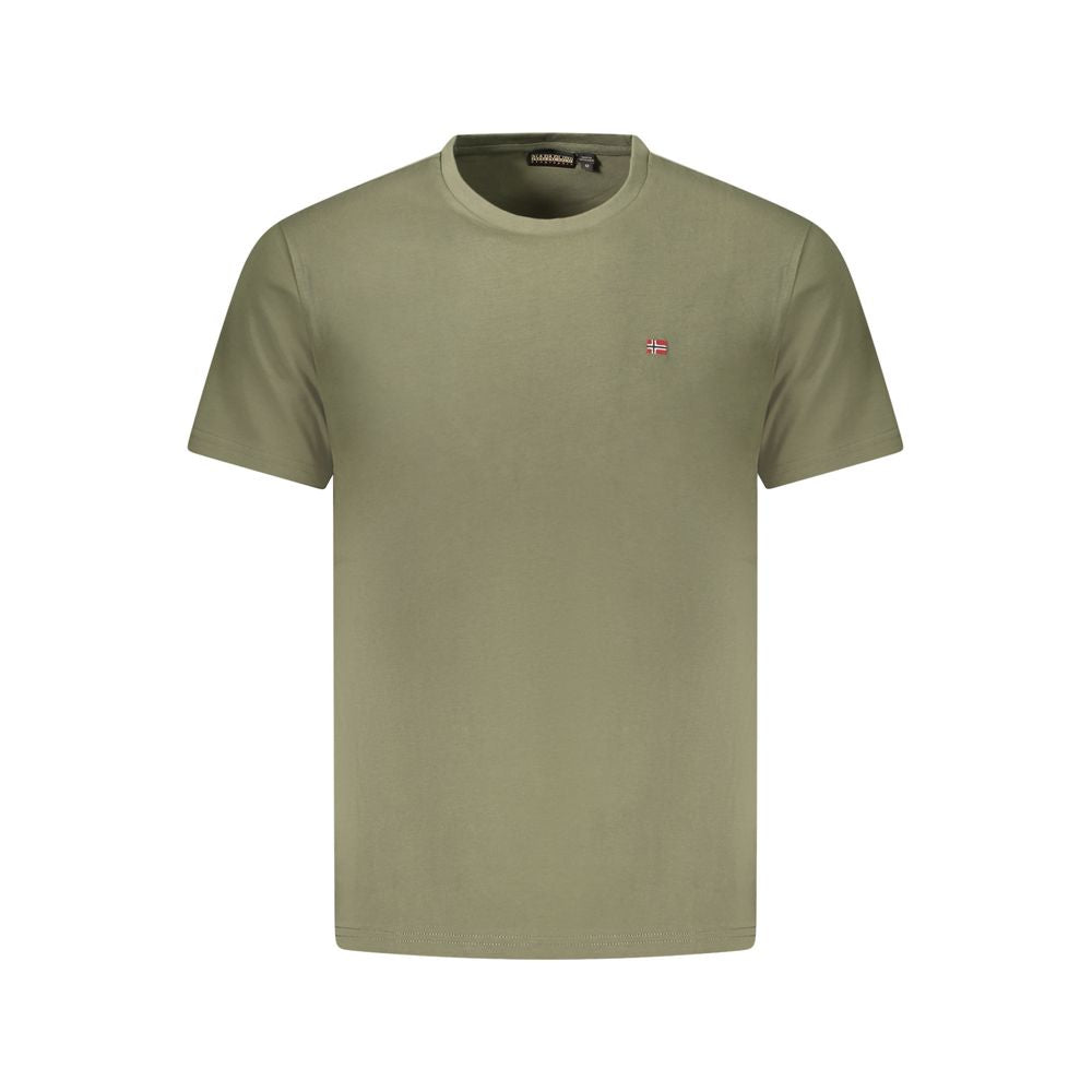 Napapijri Green Cotton Men T-Shirt