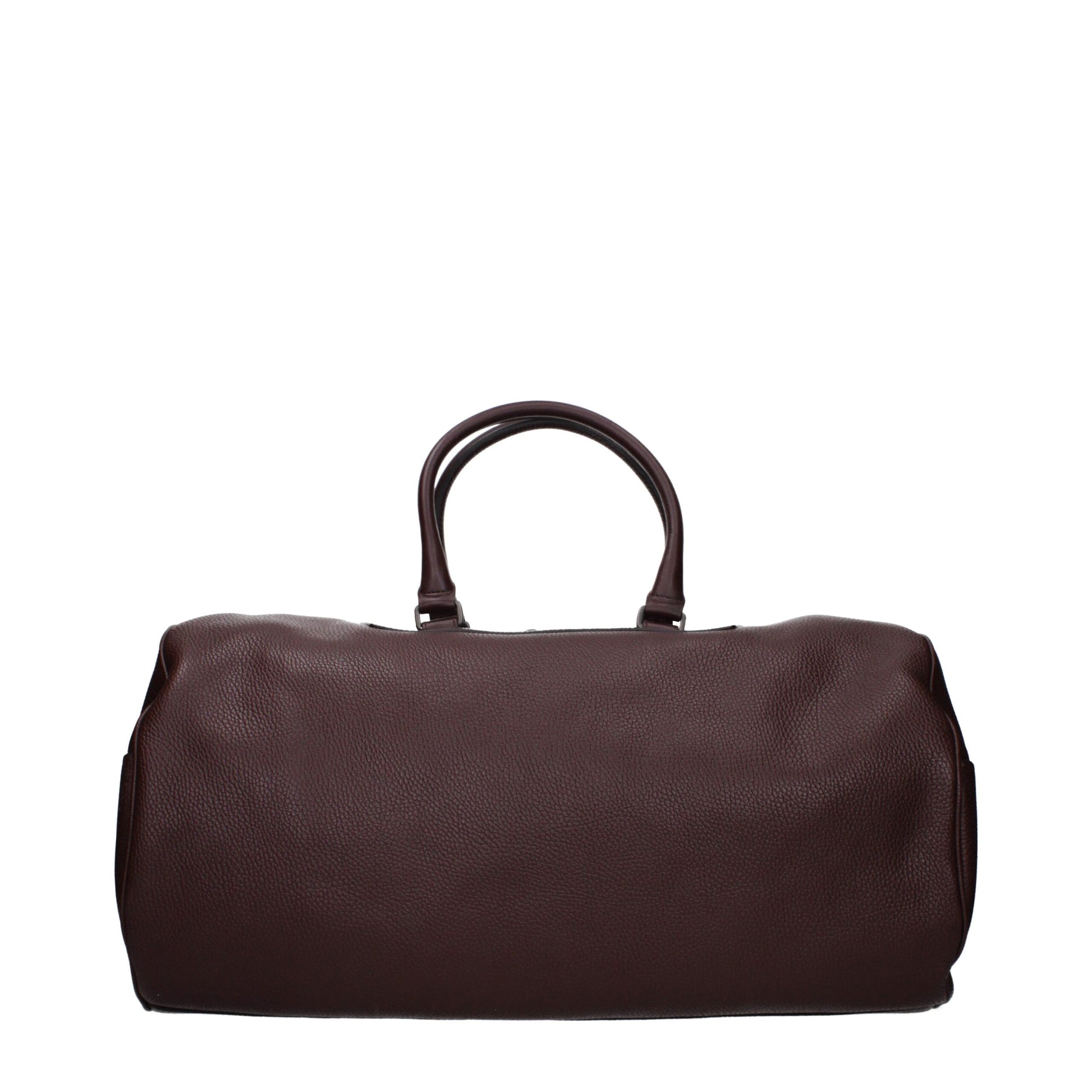 Pineider Brown Leather Luggage And Travel