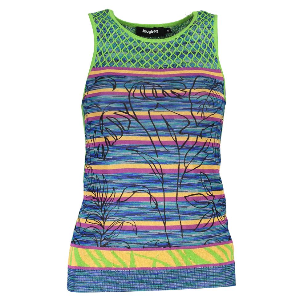 Desigual Green Cotton Tank Top