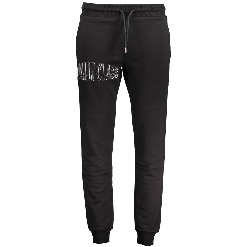 Cavalli Class Black Cotton Pant