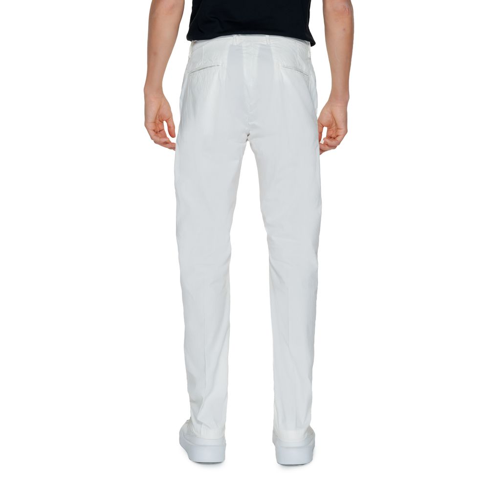 Borghese White Cotton Pant