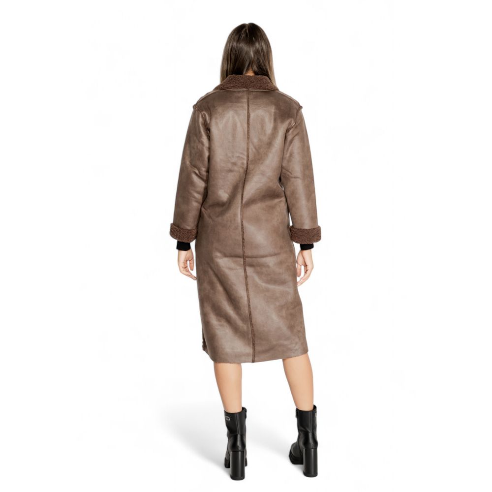 Cleré Brown Polyester Coat