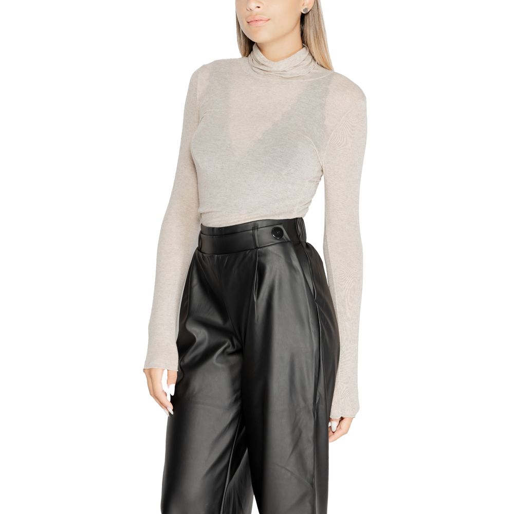 Cleré Beige Modal Long Sleeve T-Shirt