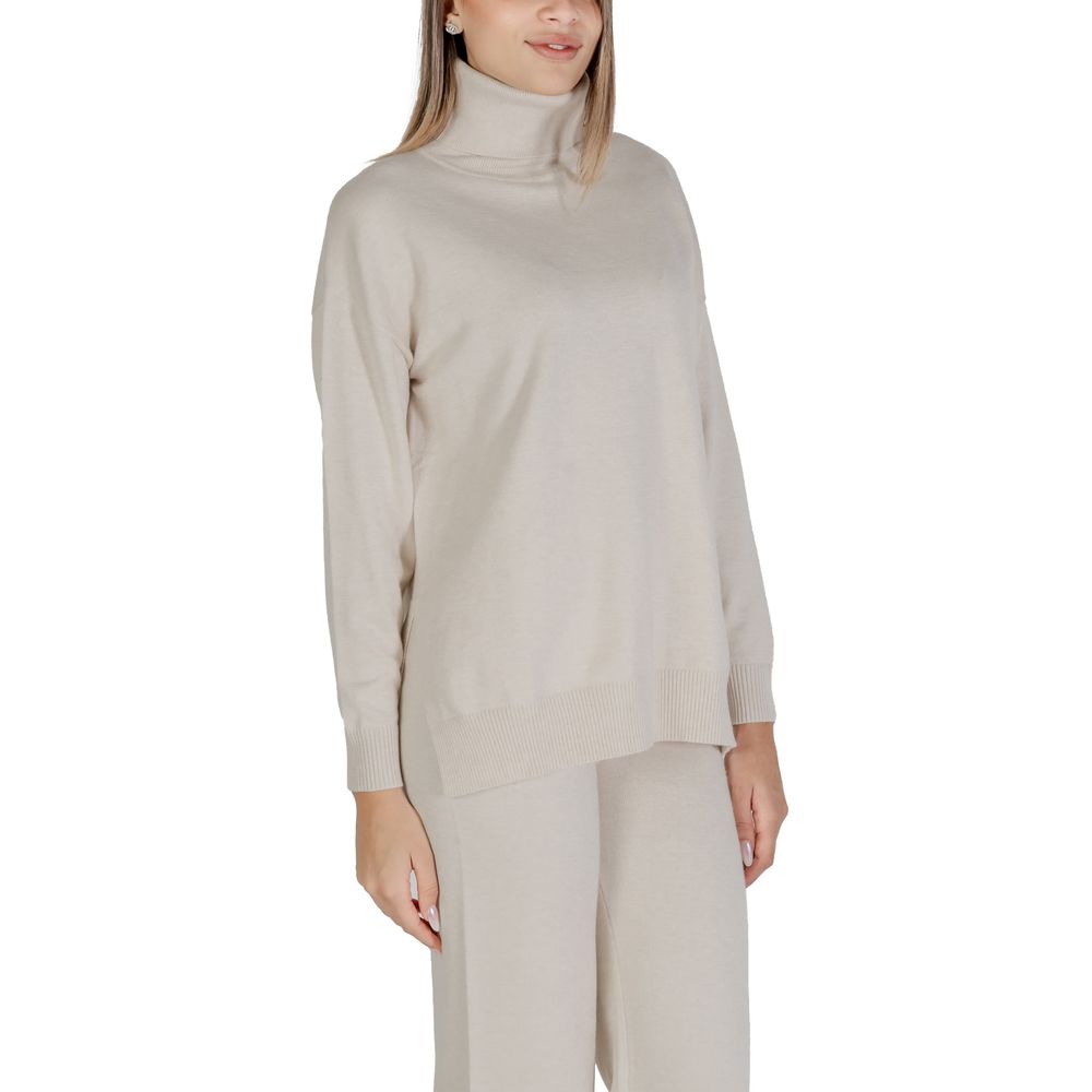 Cleré Beige Viscose Turtleneck
