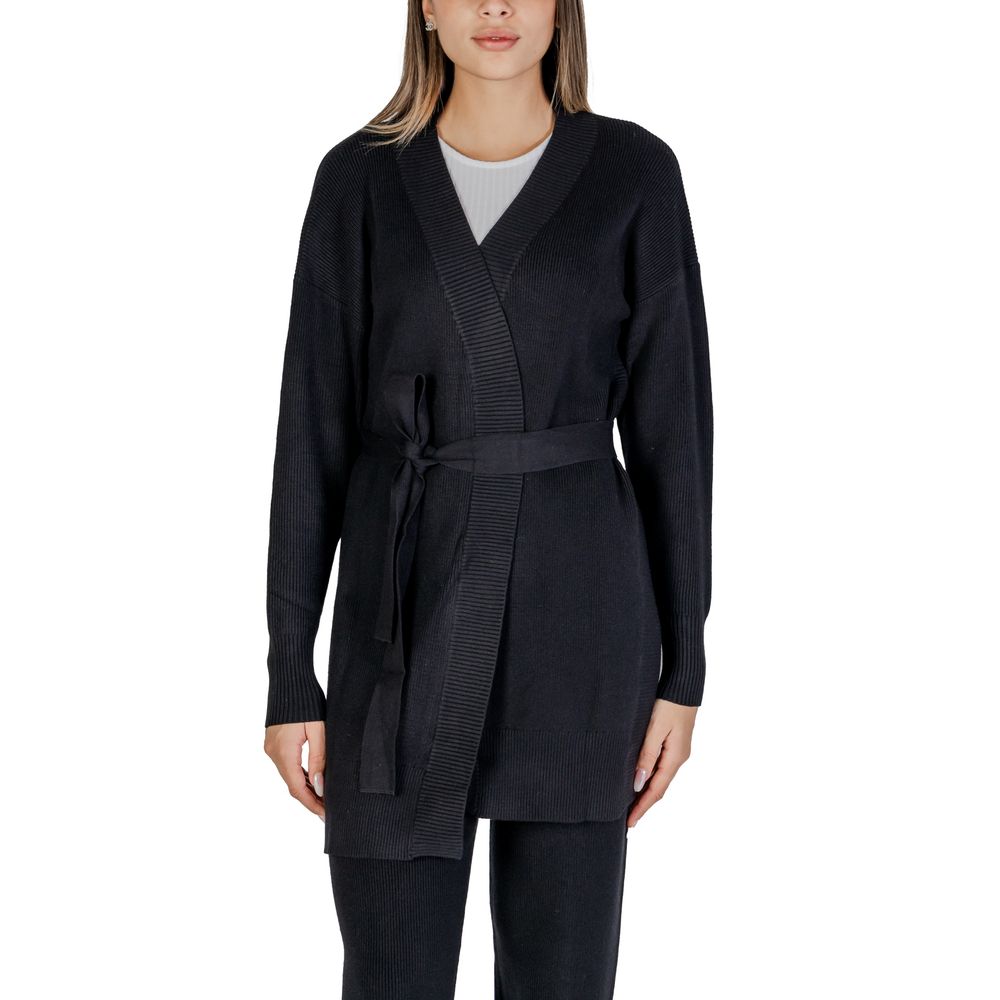 Cleré Black Viscose Cardigan