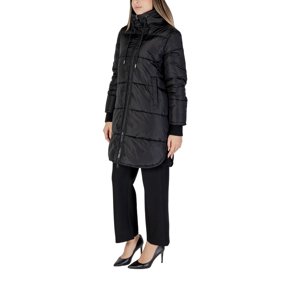 Cleré Black Polyester Jackets & Coat