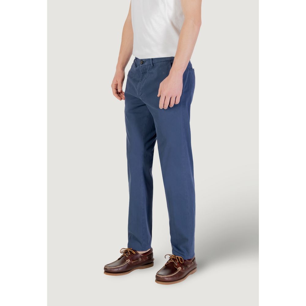 Borghese Blue Cotton Skinny Pant