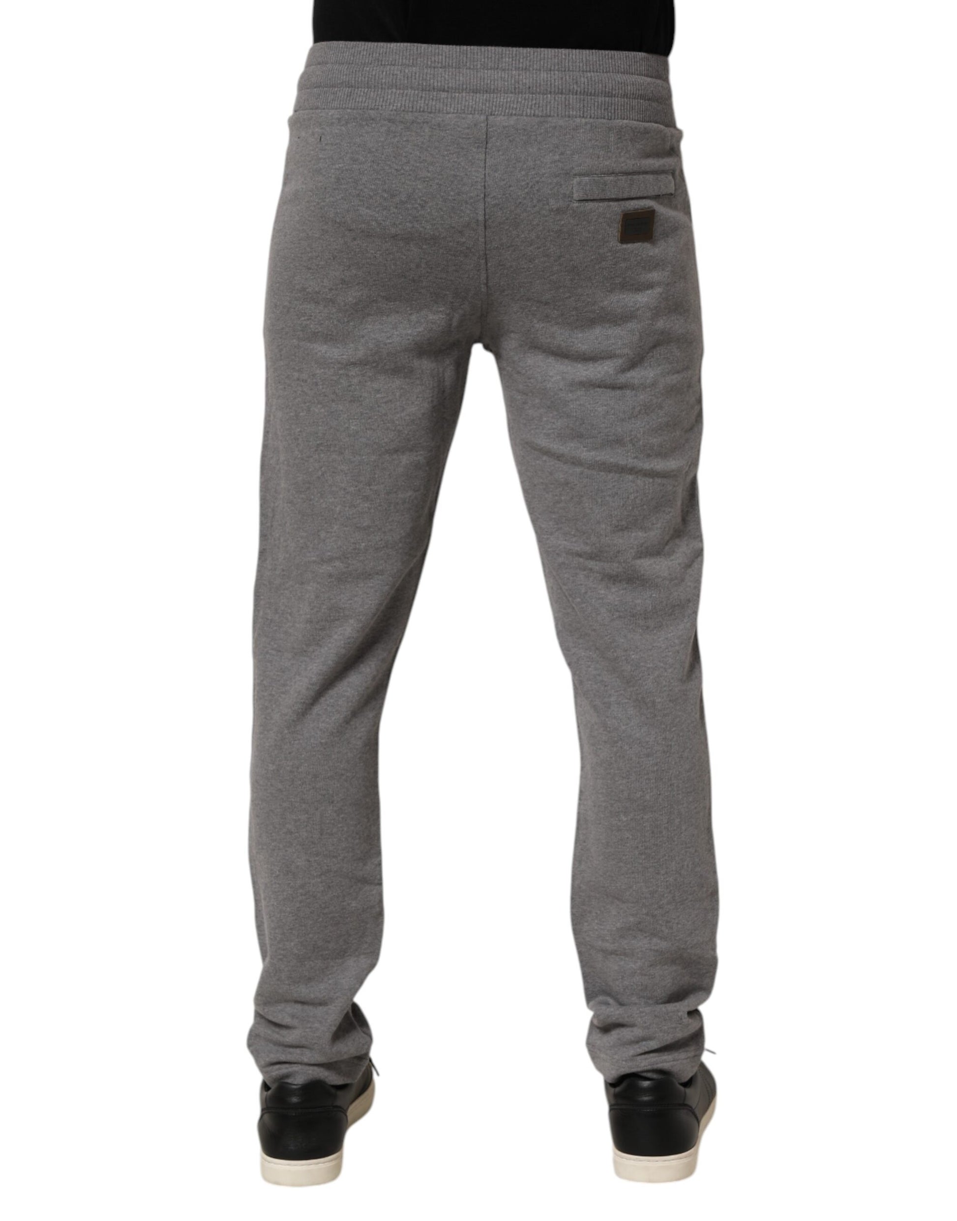 Dolce & Gabbana Cotton Jogger Sweatpants Trouser Gray