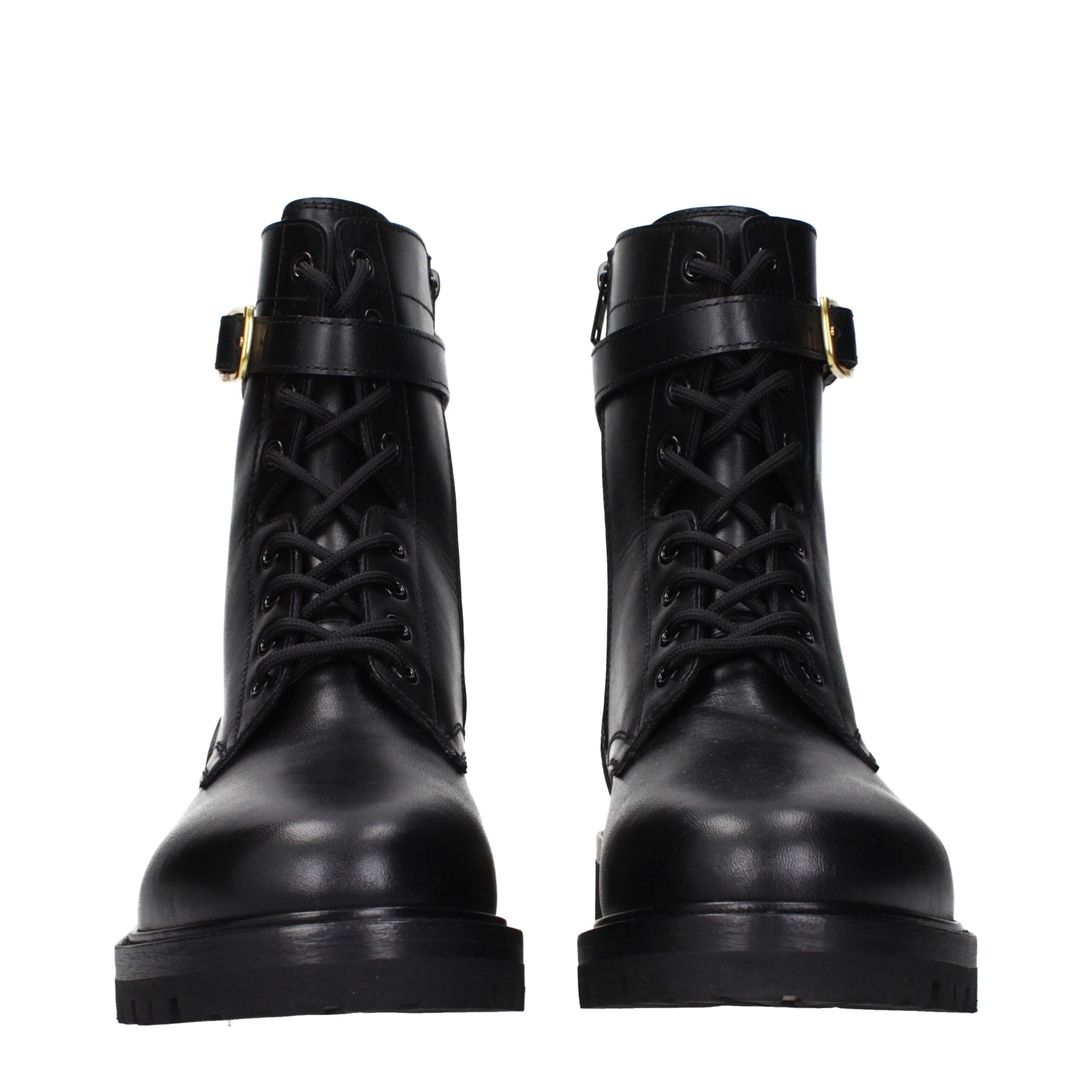 Celine Black Leather Ankle Boots