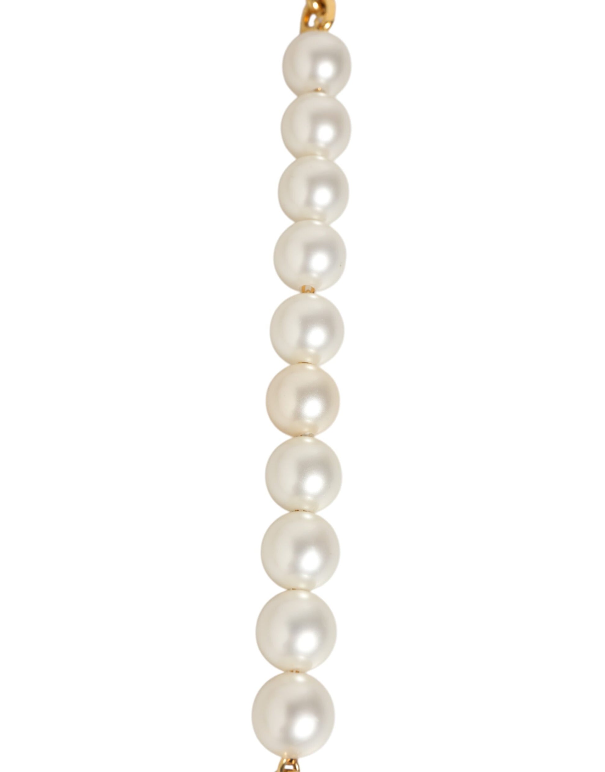 Dolce & Gabbana Black Leather Gold Chain Bag Accessory Shoulder Strap