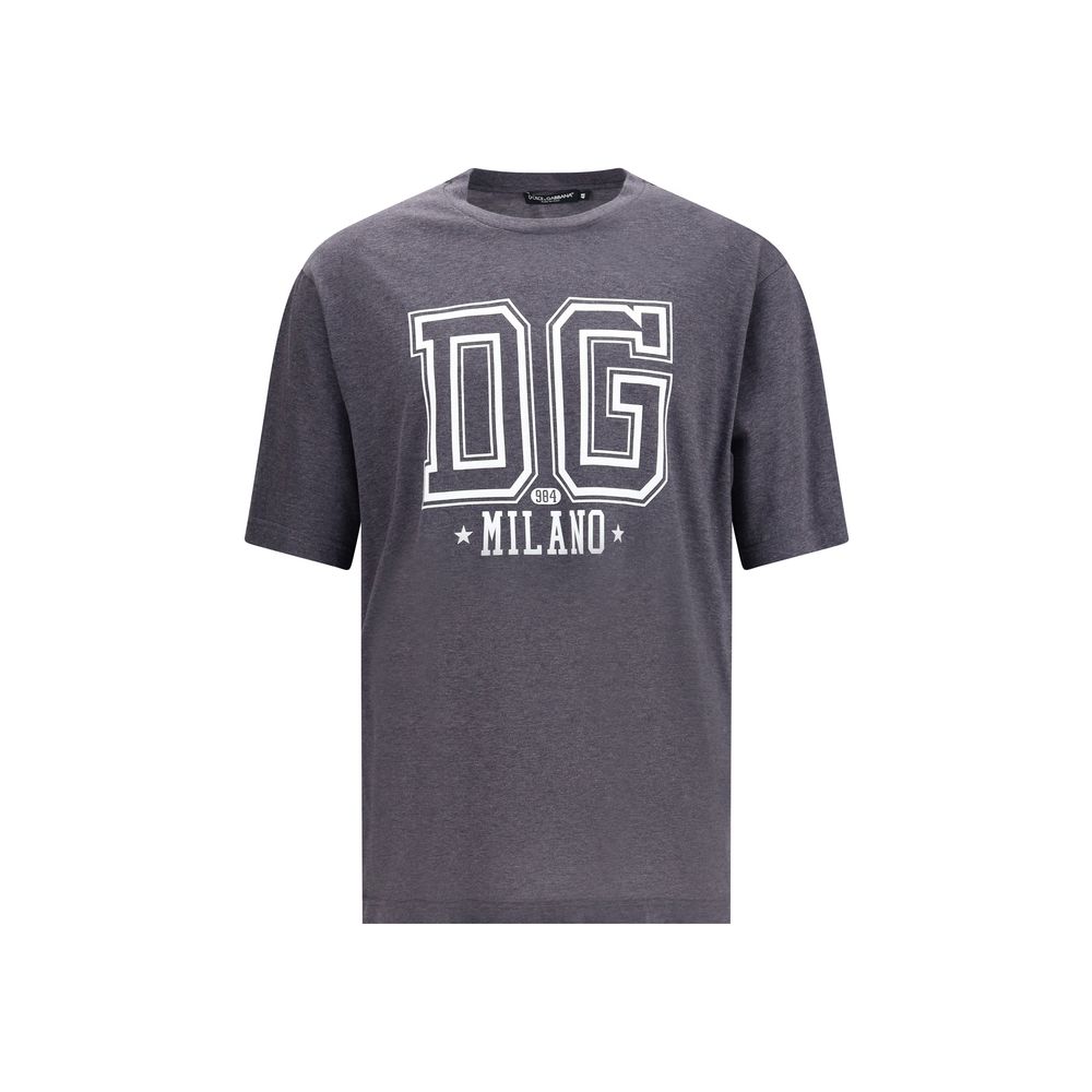 Dolce & Gabbana Gray Cotton T-Shirt