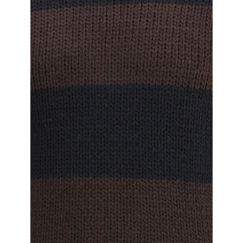 Dolce & Gabbana Brown Wool Turtleneck