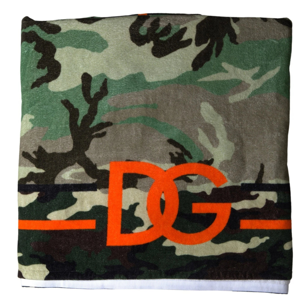 Mehrfarbig bedruckter Wickelschal aus Baumwolle