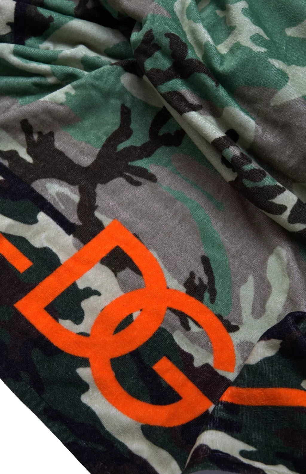 Mehrfarbig bedruckter Wickelschal aus Baumwolle