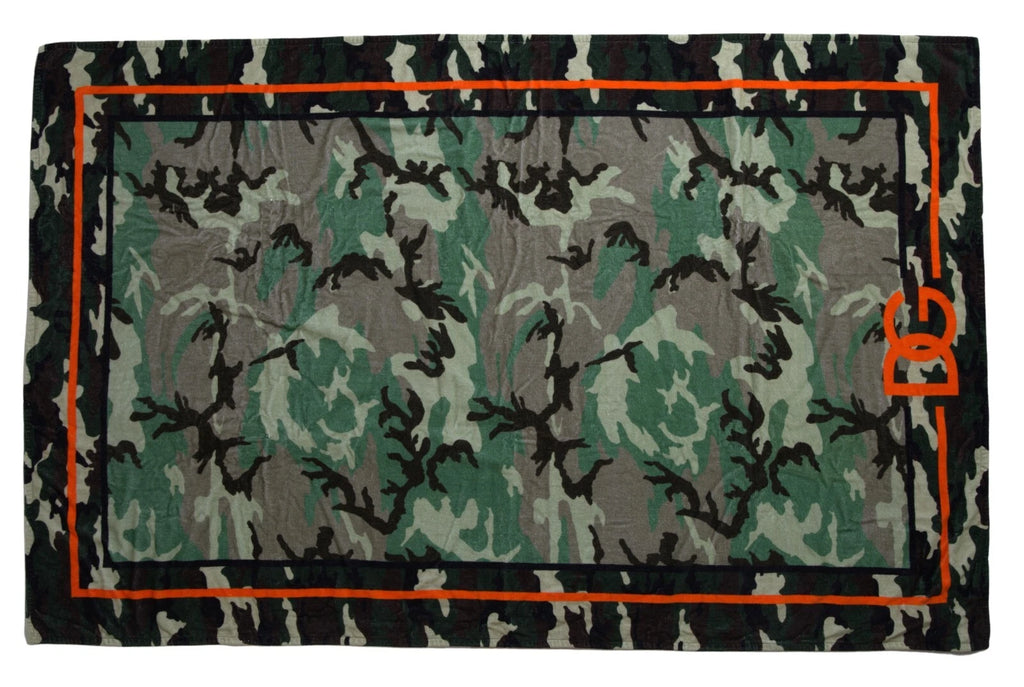 Mehrfarbig bedruckter Wickelschal aus Baumwolle