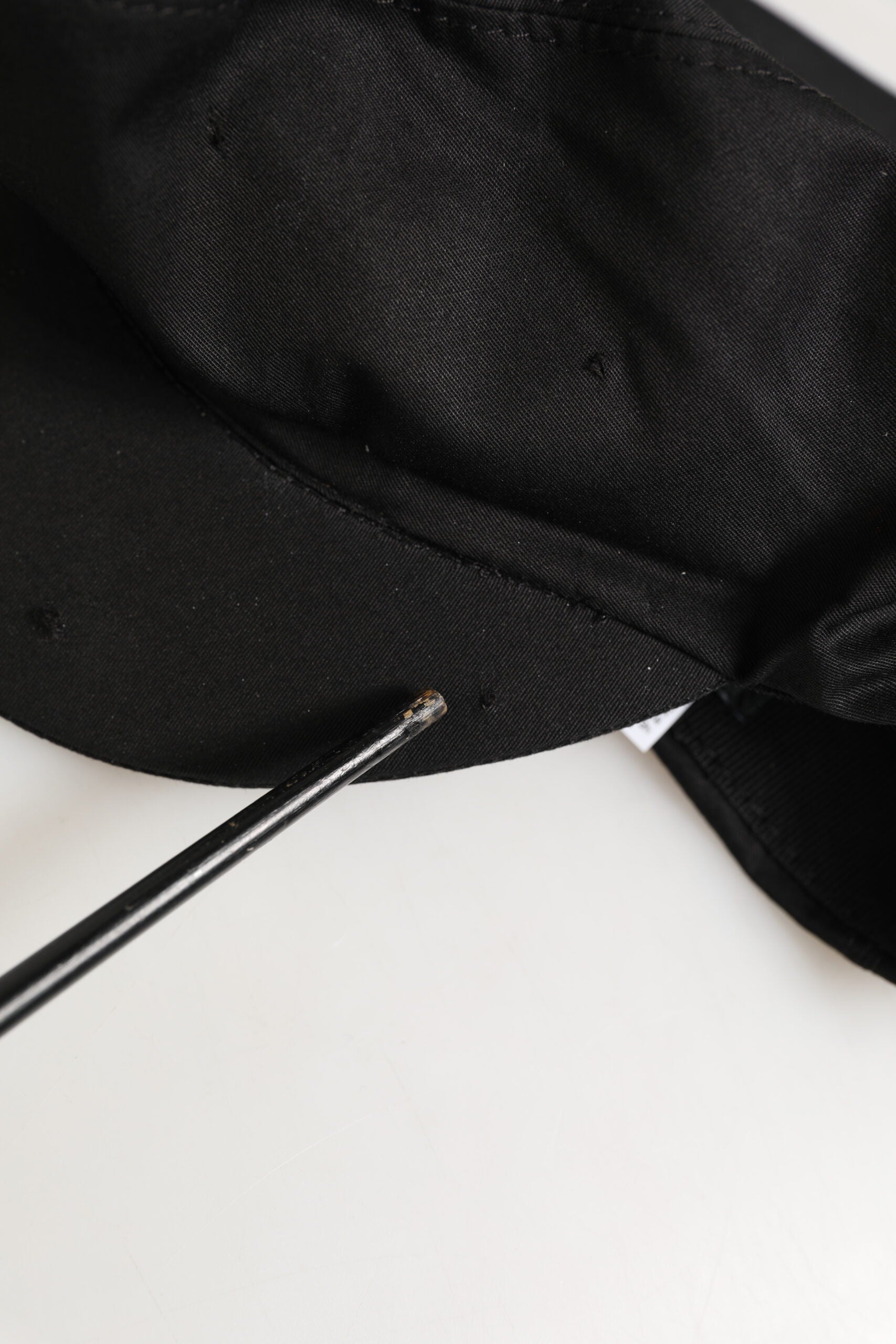 Dolce & Gabbana Black Cotton Stretch Newsboy Cloth Capello Hat