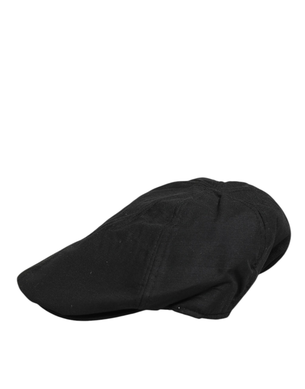 Dolce & Gabbana Black Cotton DG Logo Newsboy Cloth Capello Hat