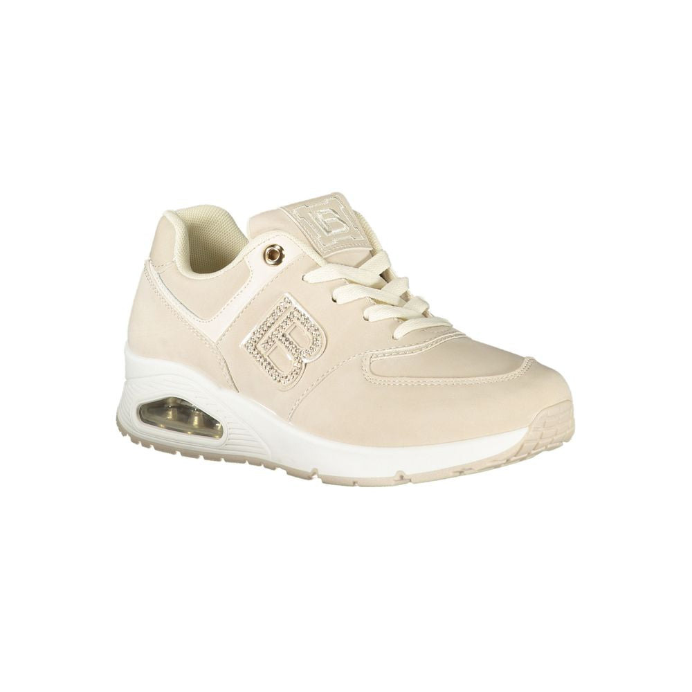 Laura Biagiotti Beige Polyester Women Sneaker
