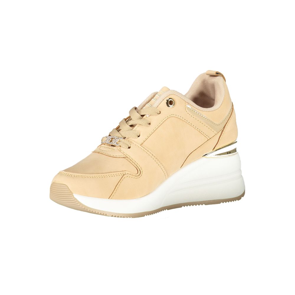 Laura Biagiotti Beige Polyester Women Sneaker