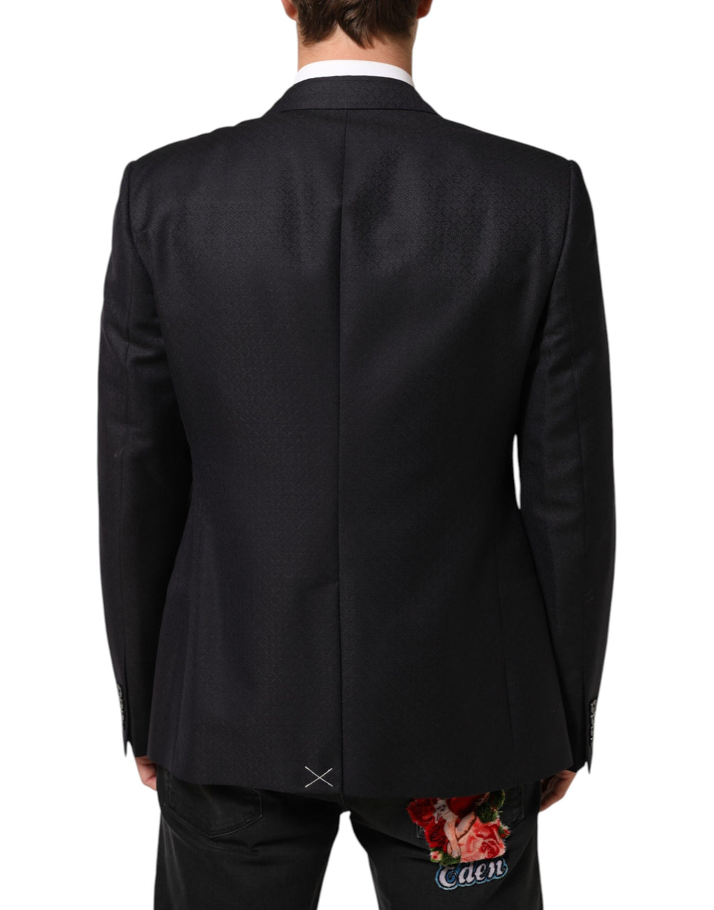 Dolce & Gabbana Black Wool 2 Buttons Suit Jacket Men Blazer