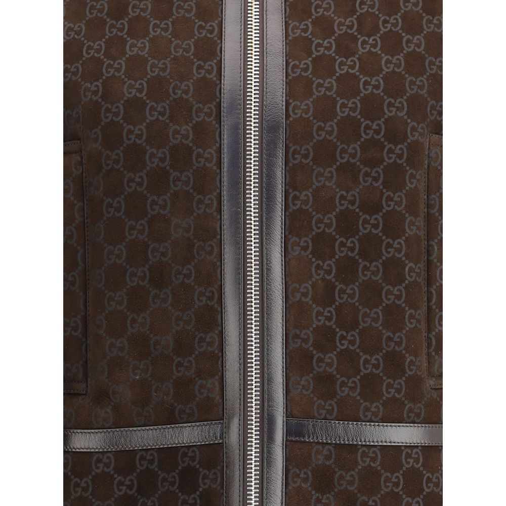 Gucci Brown Leather Jacket