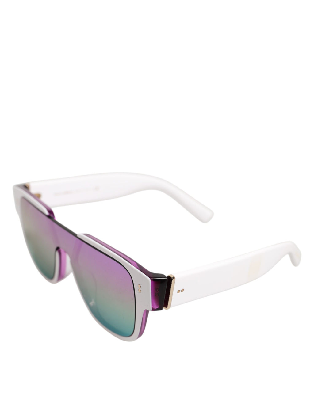 Dolce & Gabbana DG4356F White Acetate Aviator Shades Eyewear Sunglasses