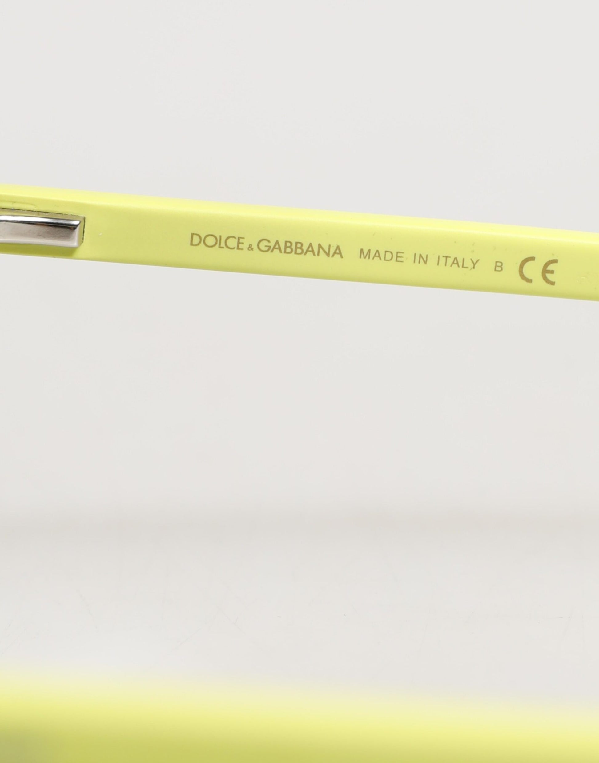 Dolce & Gabbana DG4324 Yellow Framed Mirrored Lenses Eyewear Sunglasses