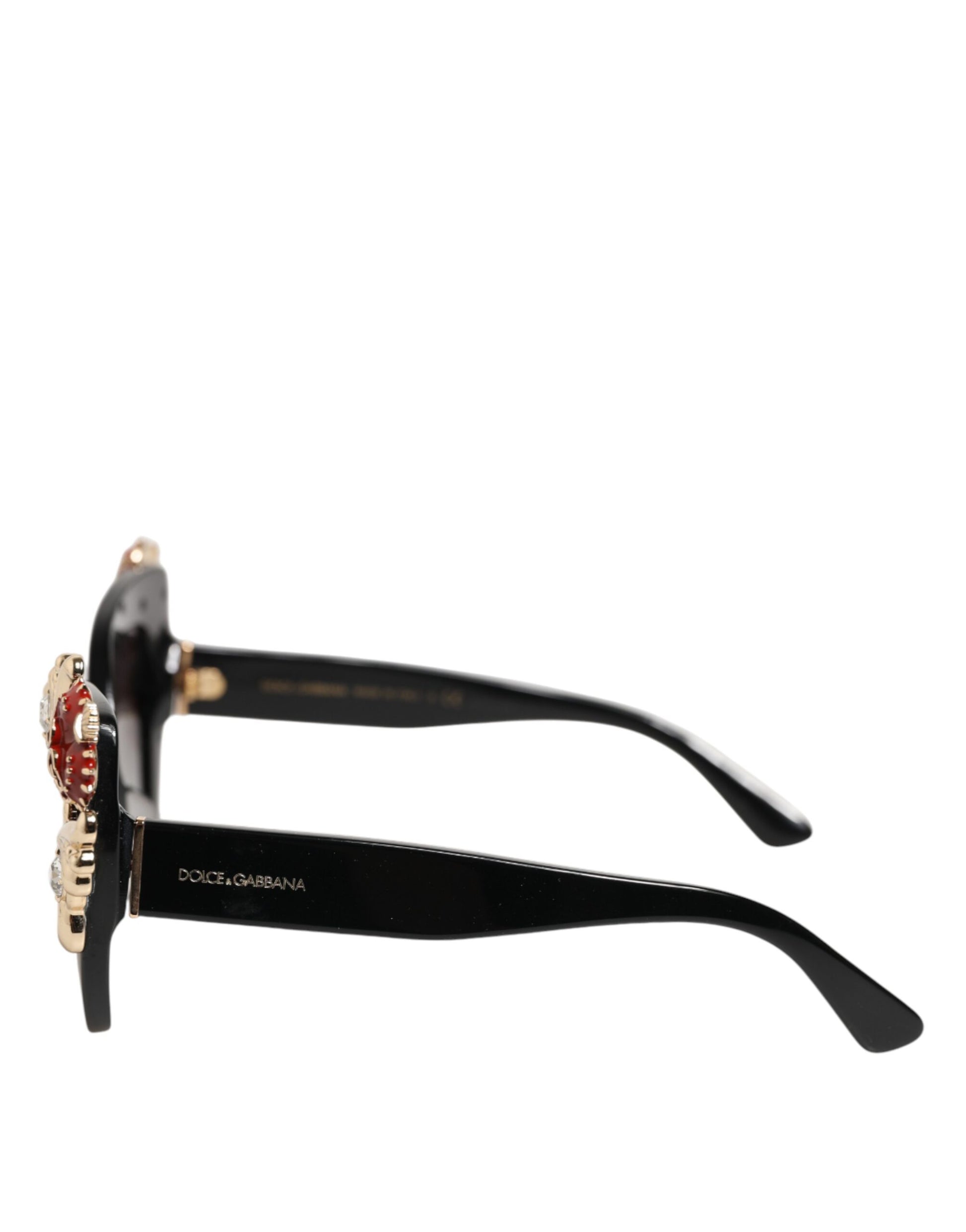Dolce & Gabbana DG4319F Red Sacred Heart Crystal Butterfly Sunglasses