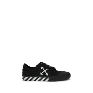 Off-White Black Calf Leather Bos Taurus Low Top Sneakers
